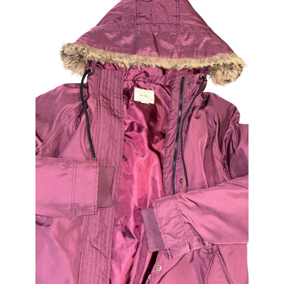 Old Navy Faux-Fur Trimmed Parka - Size XS Petite - Picture 3 of 7